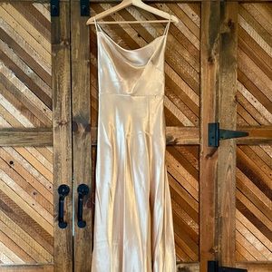 Birdy Grey Lisa Long satin dress